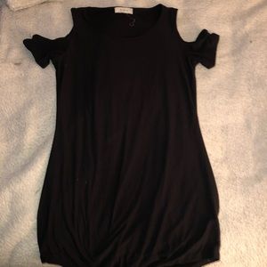 Black Cold Shoulder Dress
